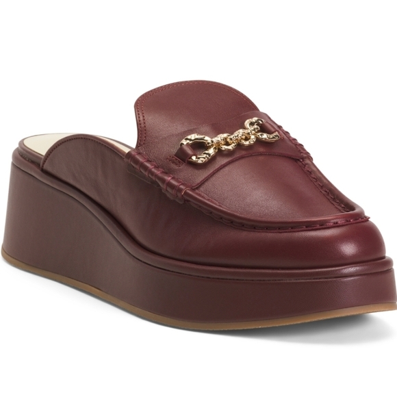 💜🔹️Dolce Vita 🔹️Dorrel Loafers Maroon Leather - Picture 4 of 5